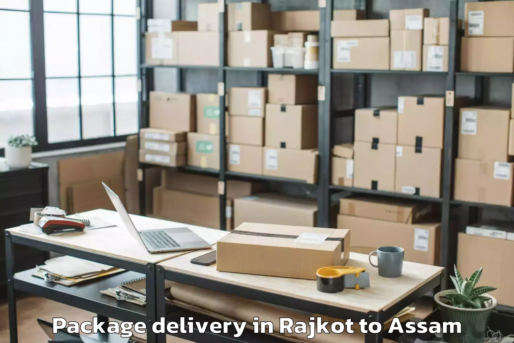 Professional Rajkot to Kabuganj Package Delivery